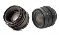 Набор объективов Гелиос 44-2 58мм F2 и Мир-1В 37мм F2.8 для Nikon с чипом